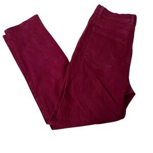 Gloria Vanderbilt - Women Maroon High Rise Medium Pants - Size 10